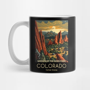 A Vintage Travel Illustration of the Garden of the Gods Park - Colorado - US Mug